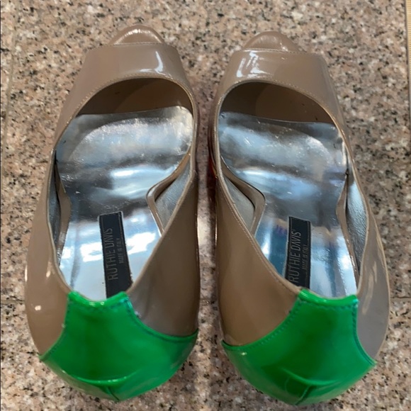 Neon color Ruthie Davis heels - Picture 6 of 12